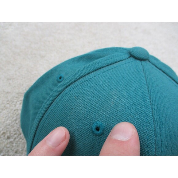 Anaheim Mighty Ducks Hat Cap Strap Back Green Mitchell & Ness NHL Hockey Mens - Picture 4 of 14